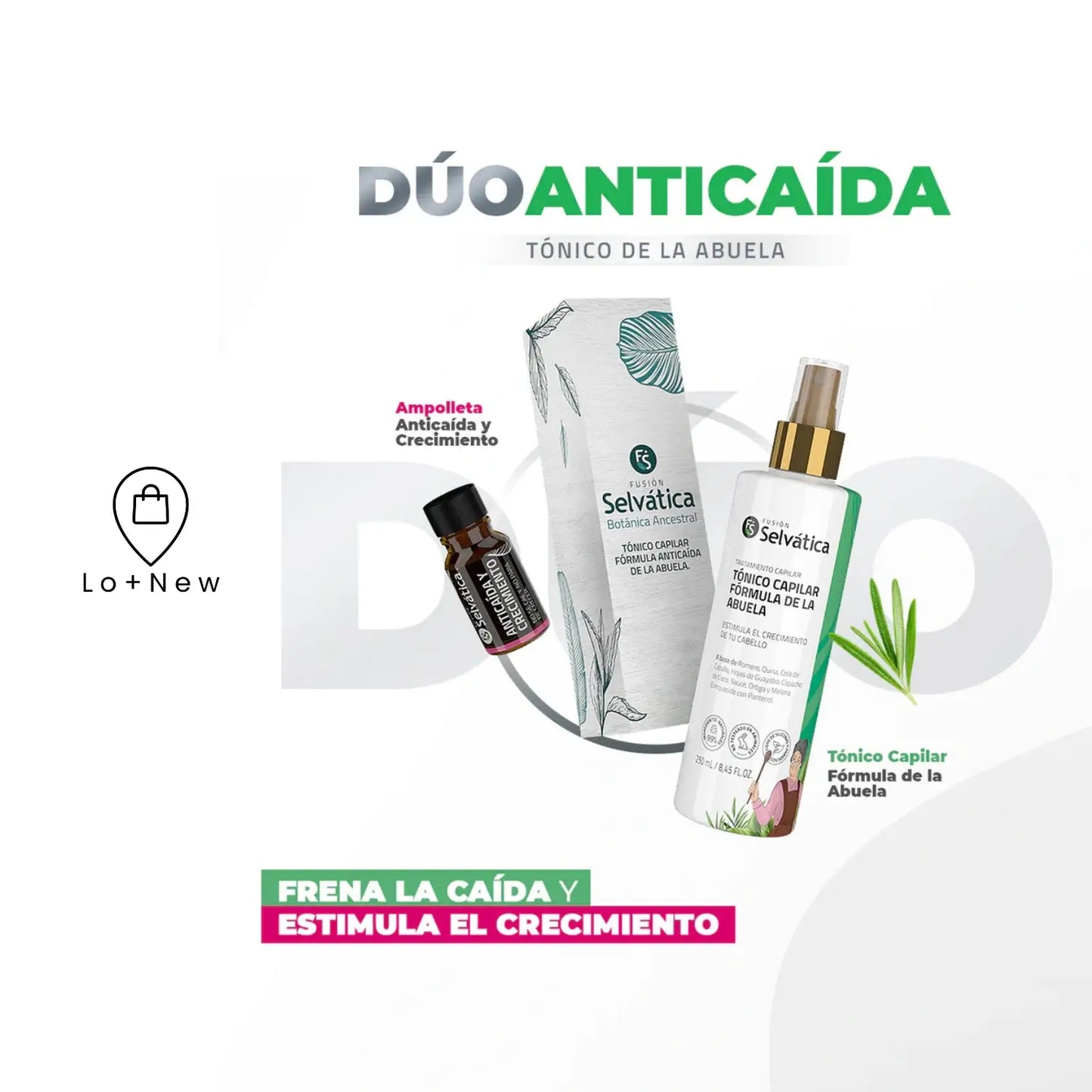 Dúo Herbal Anticaída: Recupera la fuerza de tu cabello con el secreto mejor guardado de la naturaleza