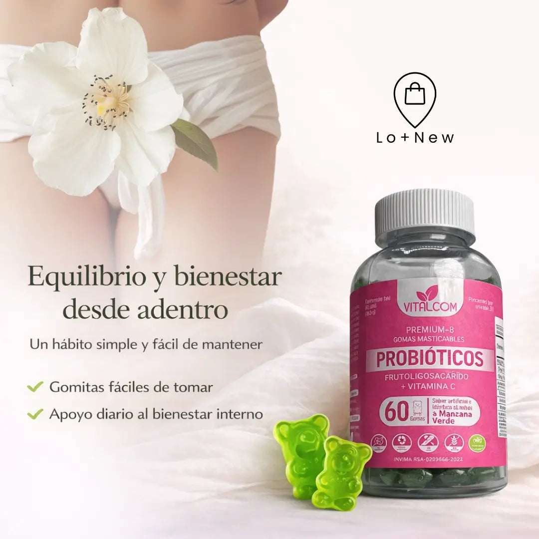 Gomas Probioticos X60: Apoya tu Digestión con una Rutina Simple y Deliciosa