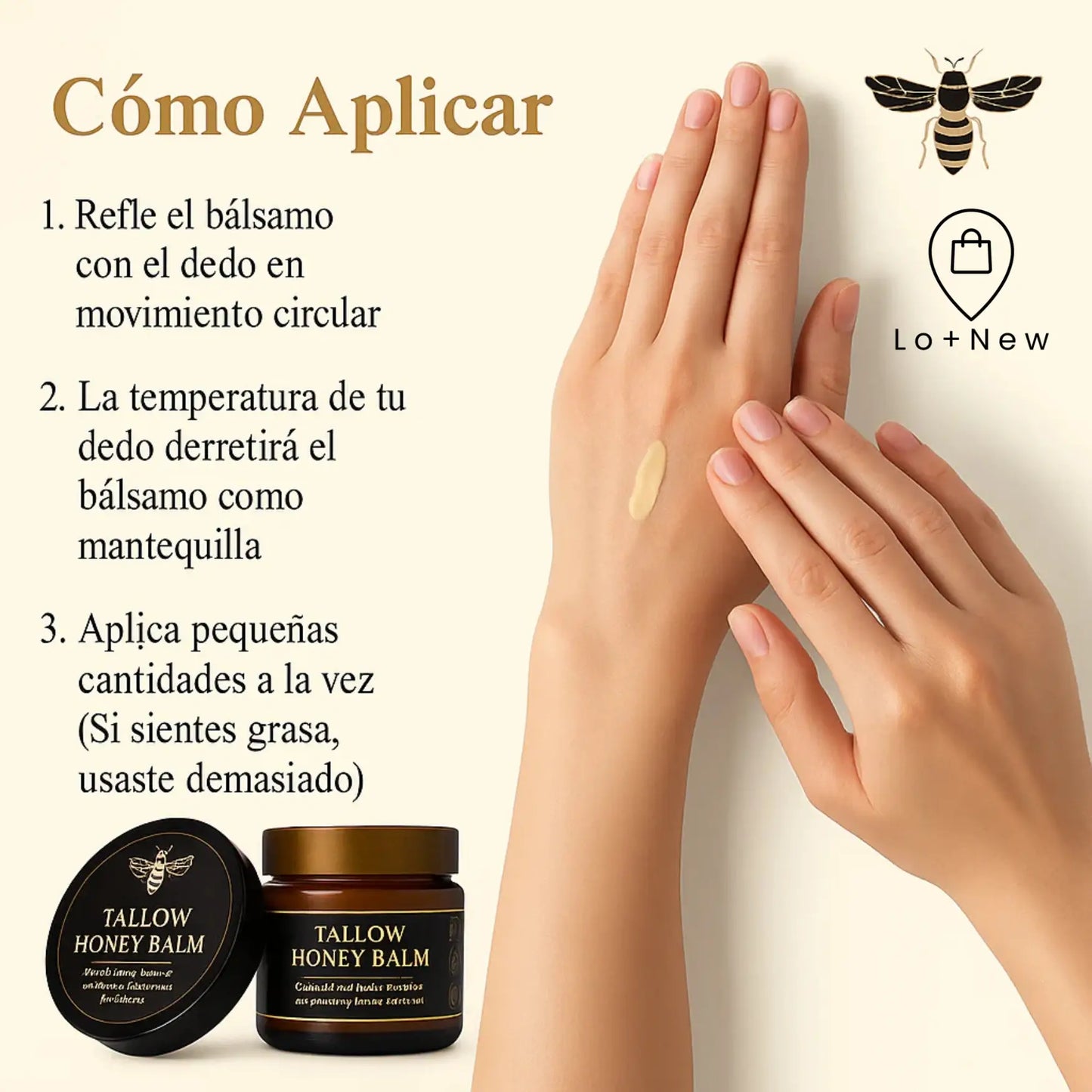 Bálsamo de Tallow y Miel – Hidratante Multiuso