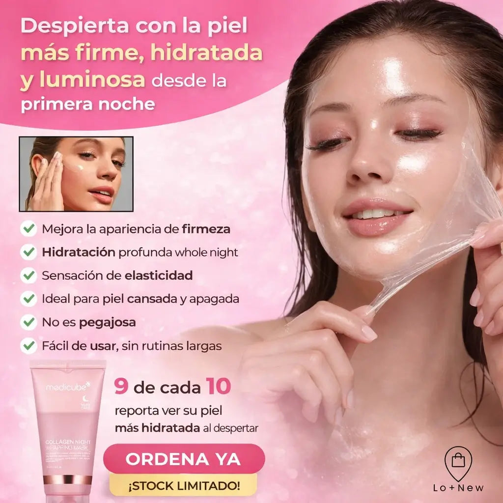 Mascarilla Nocturna de Colageno: ¡Piel más firme, hidratada y luminosa!