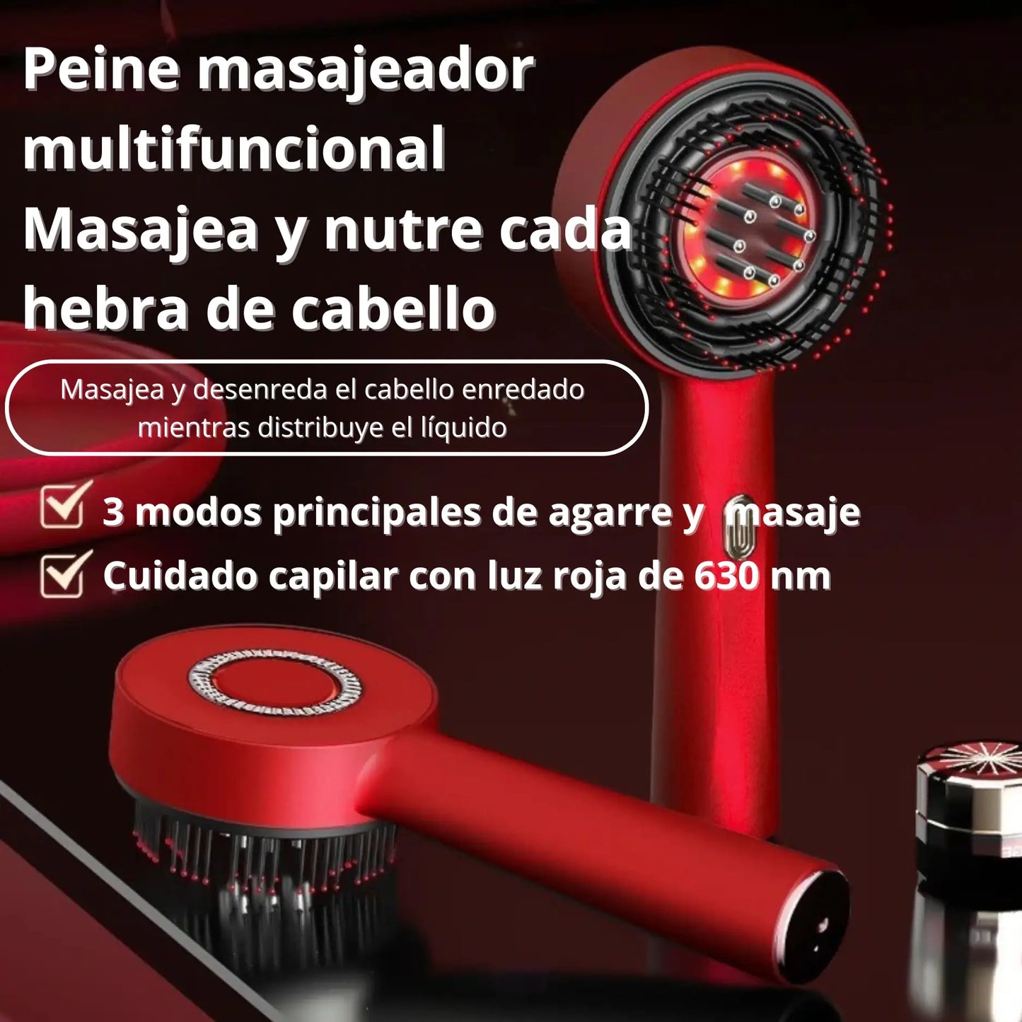 Combo Masajeador Capilar + Aceite Crecimiento
