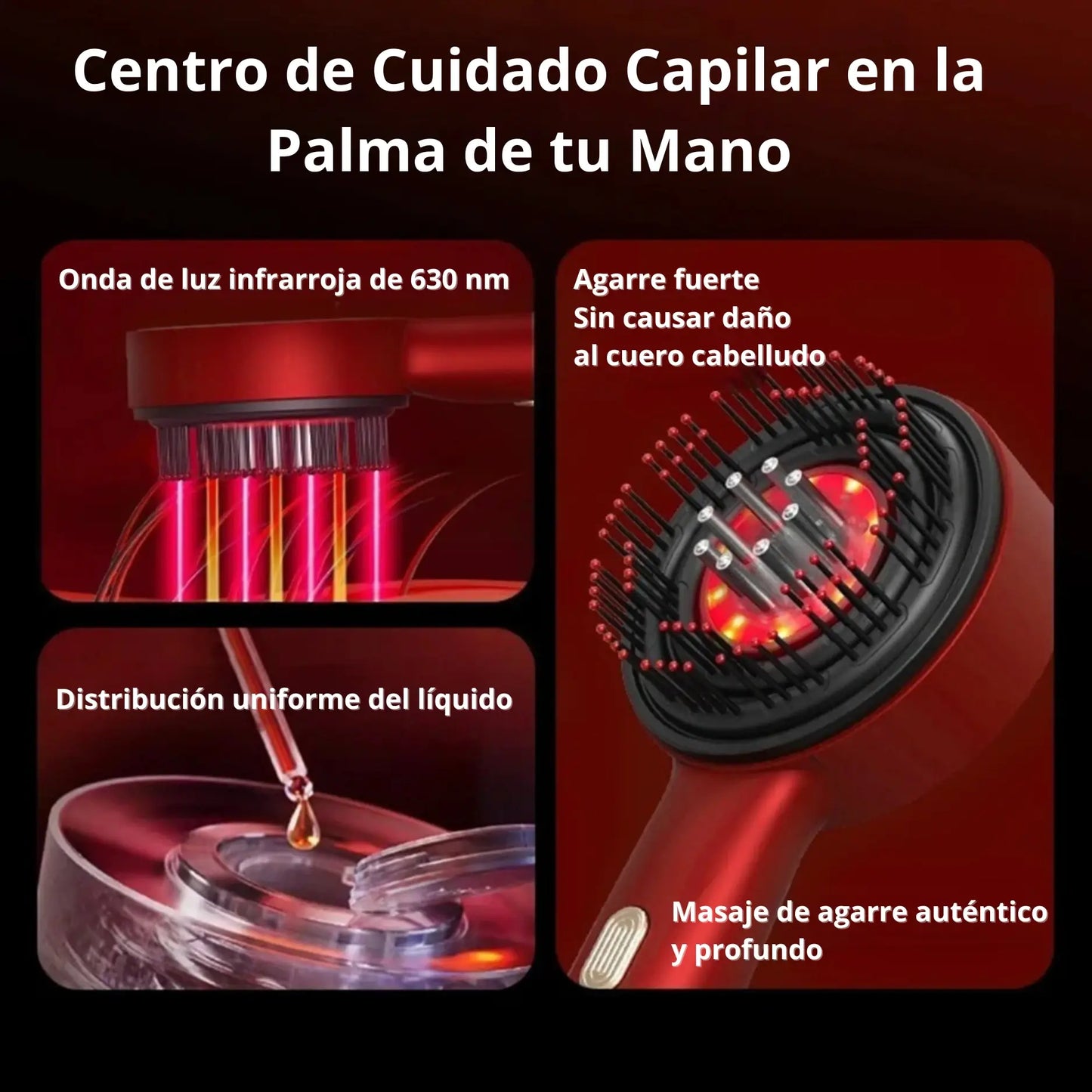 Combo Masajeador Capilar + Aceite Crecimiento