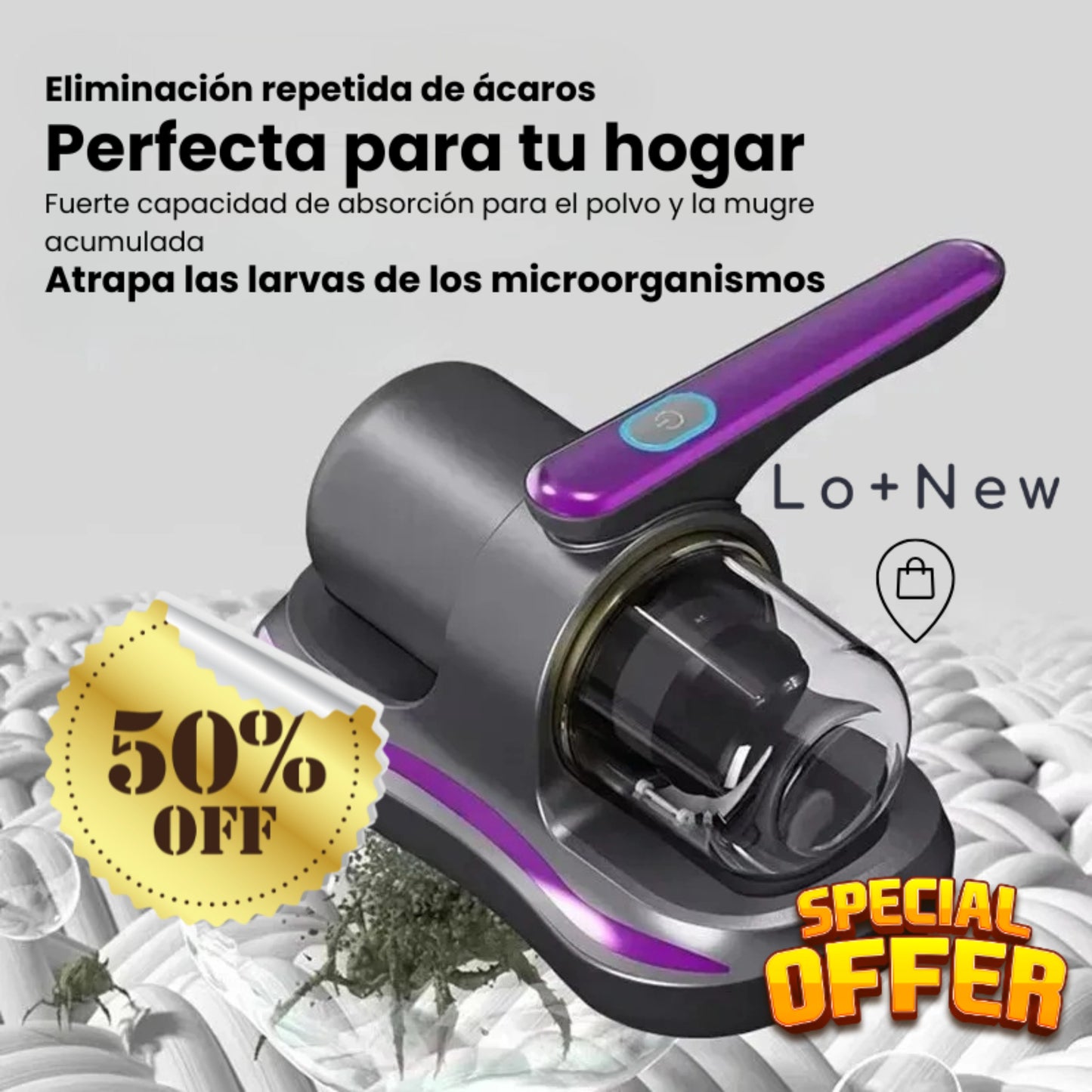 Aspiradora de Mano: ¡Tu hogar libre de ácaros empieza aquí!
