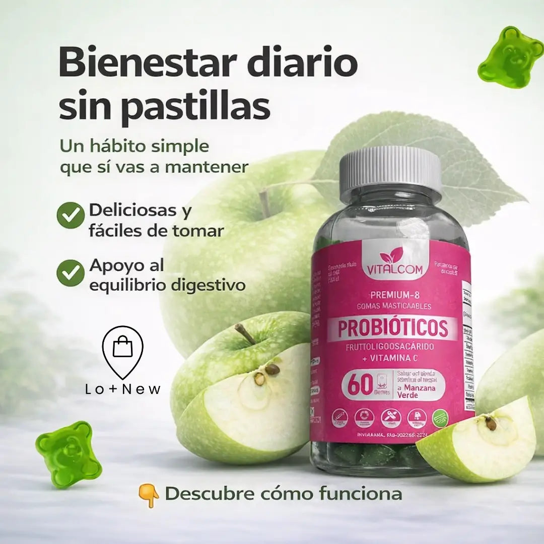 Gomas Probioticos X60: Apoya tu Digestión con una Rutina Simple y Deliciosa