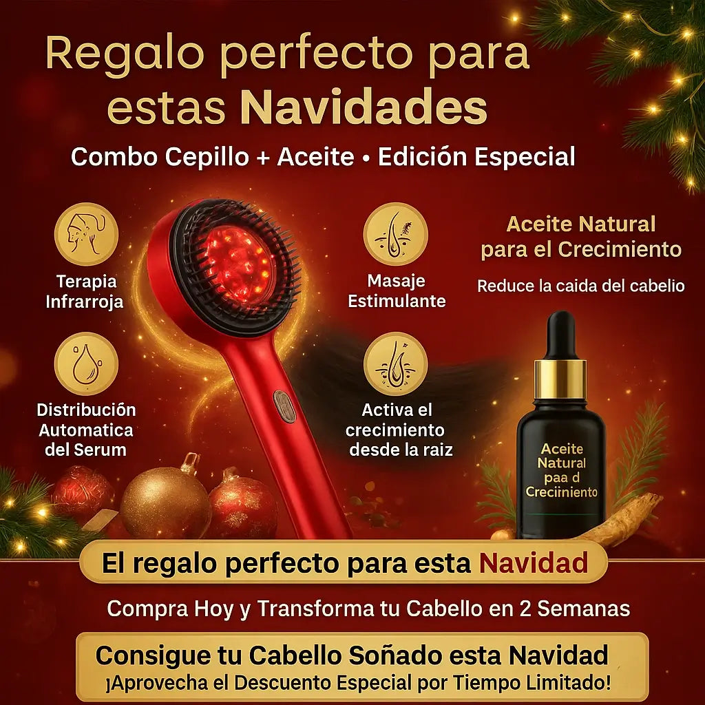 Combo Masajeador Capilar + Aceite Crecimiento