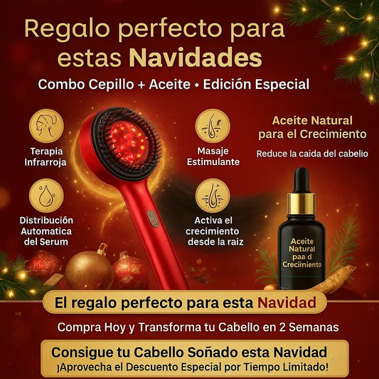 Combo Masajeador Capilar + Aceite Crecimiento