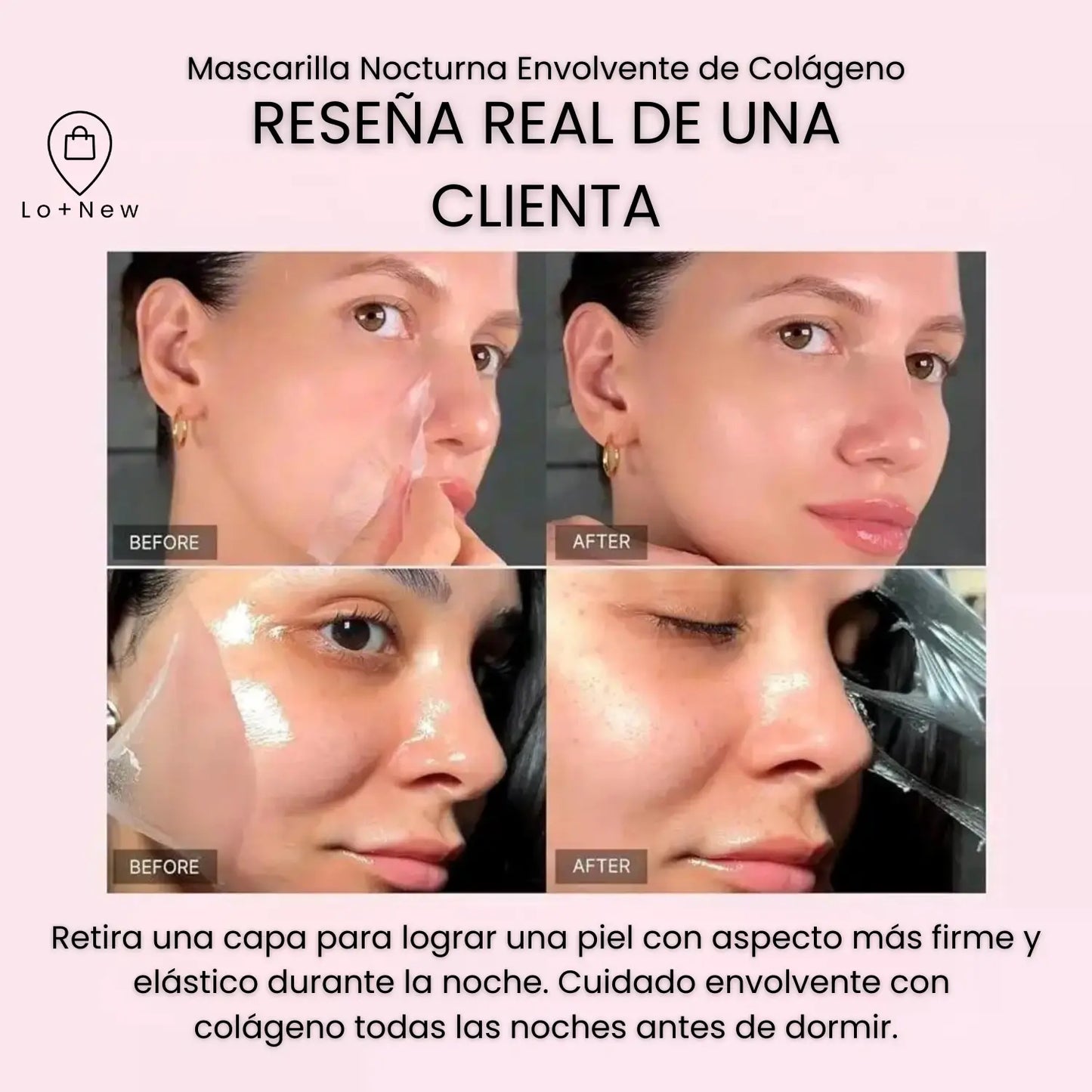 Mascarilla Nocturna de Colageno: ¡Piel más firme, hidratada y luminosa!