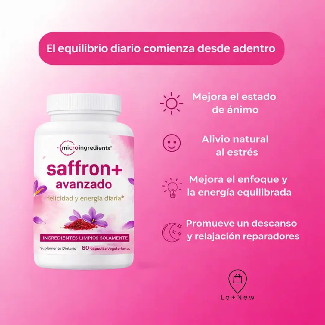 Saffron Advance: Recupera el control de tu mente y tu estado de ánimo