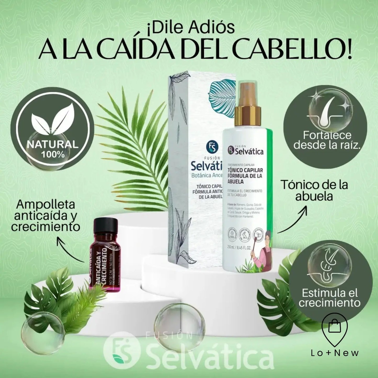 Dúo Herbal Anticaída: Recupera la fuerza de tu cabello con el secreto mejor guardado de la naturaleza