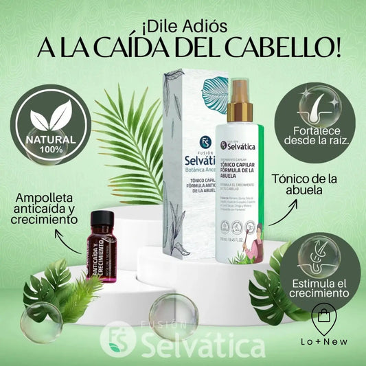 Dúo Herbal Anticaída: Recupera la fuerza de tu cabello con el secreto mejor guardado de la naturaleza