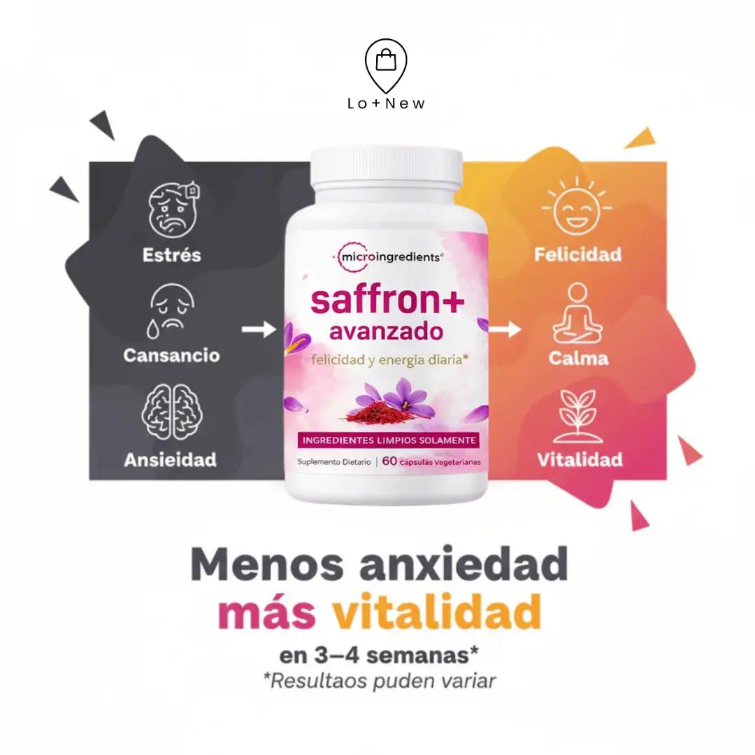 Saffron Advance: Recupera el control de tu mente y tu estado de ánimo