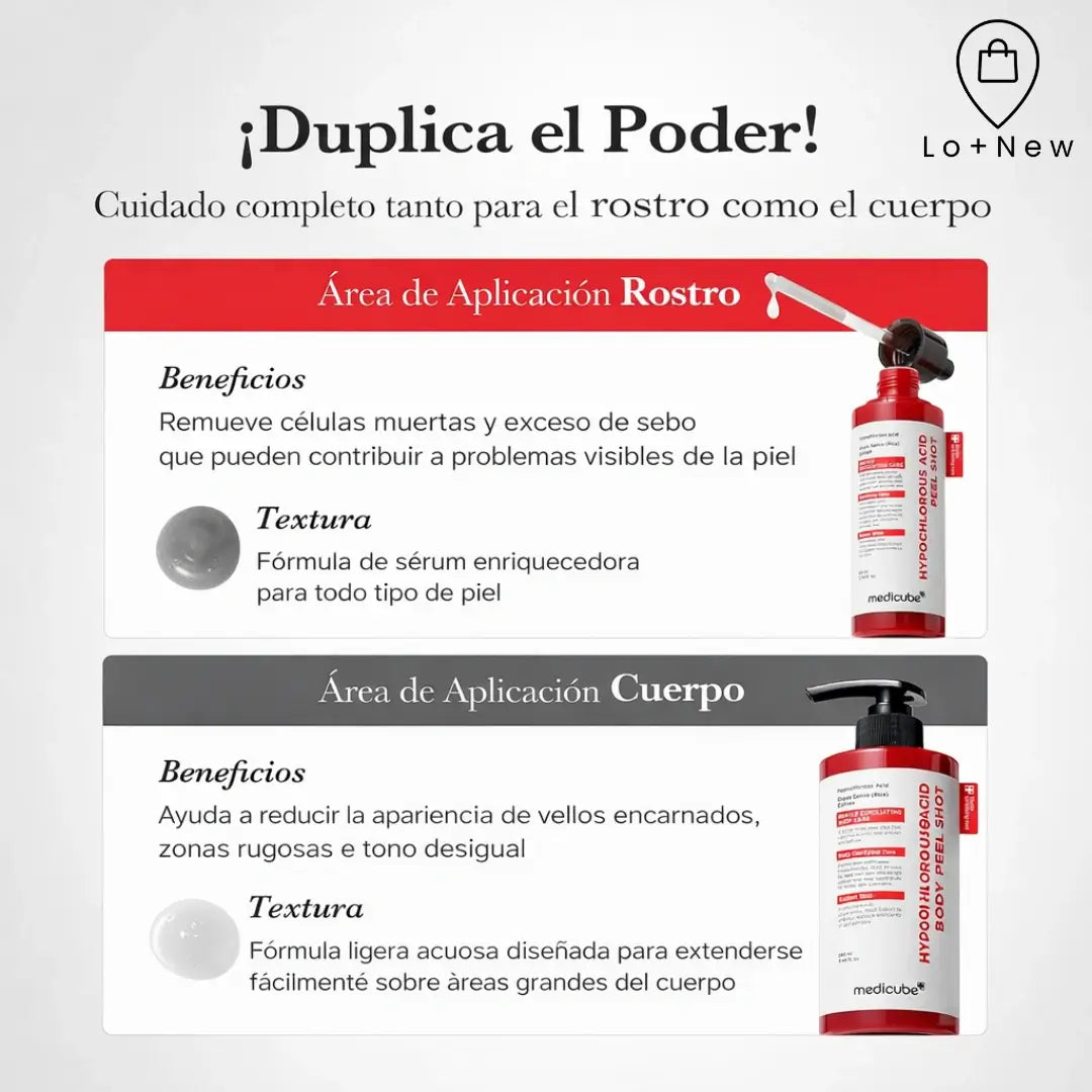 Duo Body Peel Shot y Peel Shot: Piel más uniforme, suave y equilibrada sin irritación