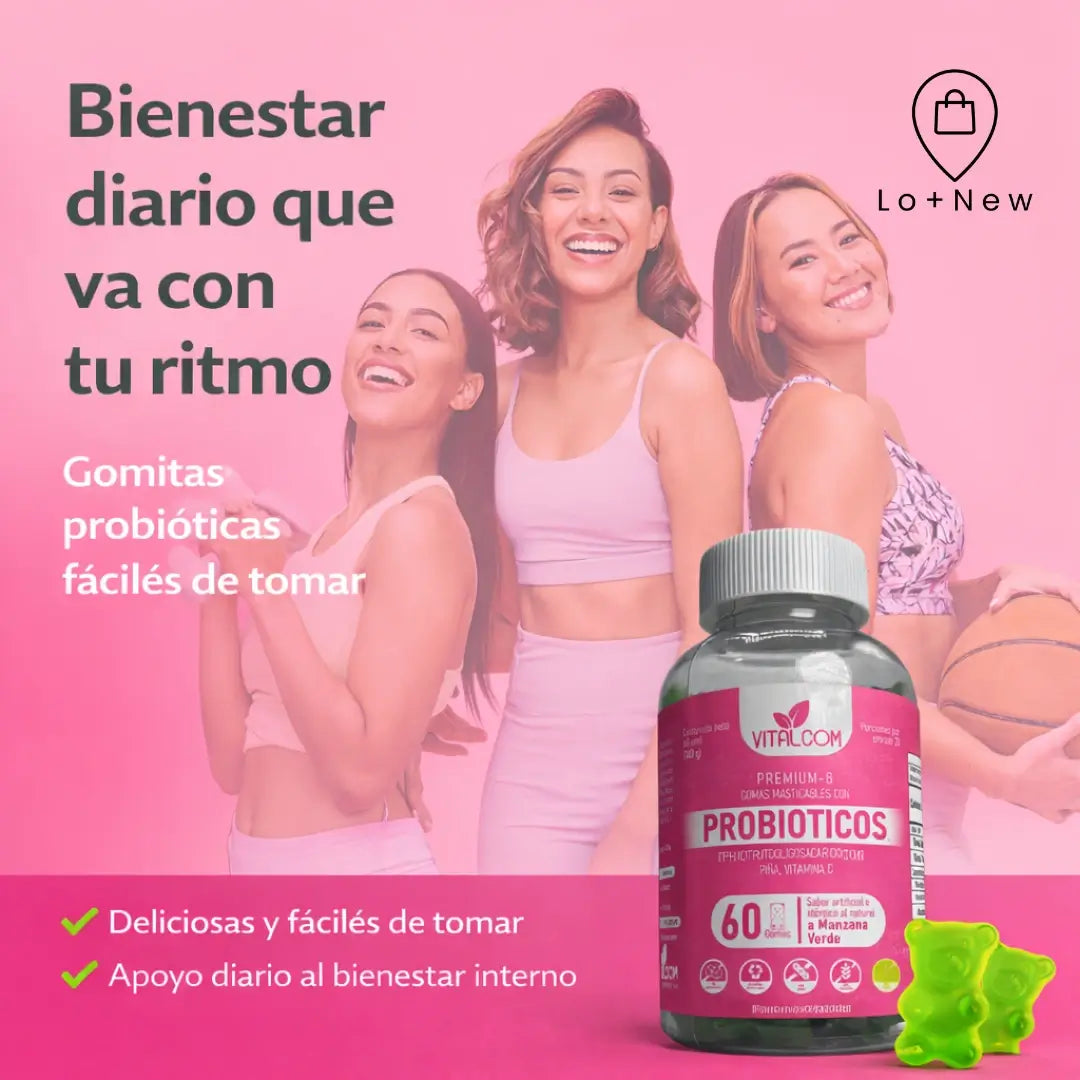 Gomas Probioticos X60: Apoya tu Digestión con una Rutina Simple y Deliciosa